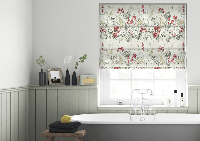 Wild Meadow, Ruby - Roman Blind - Image 3